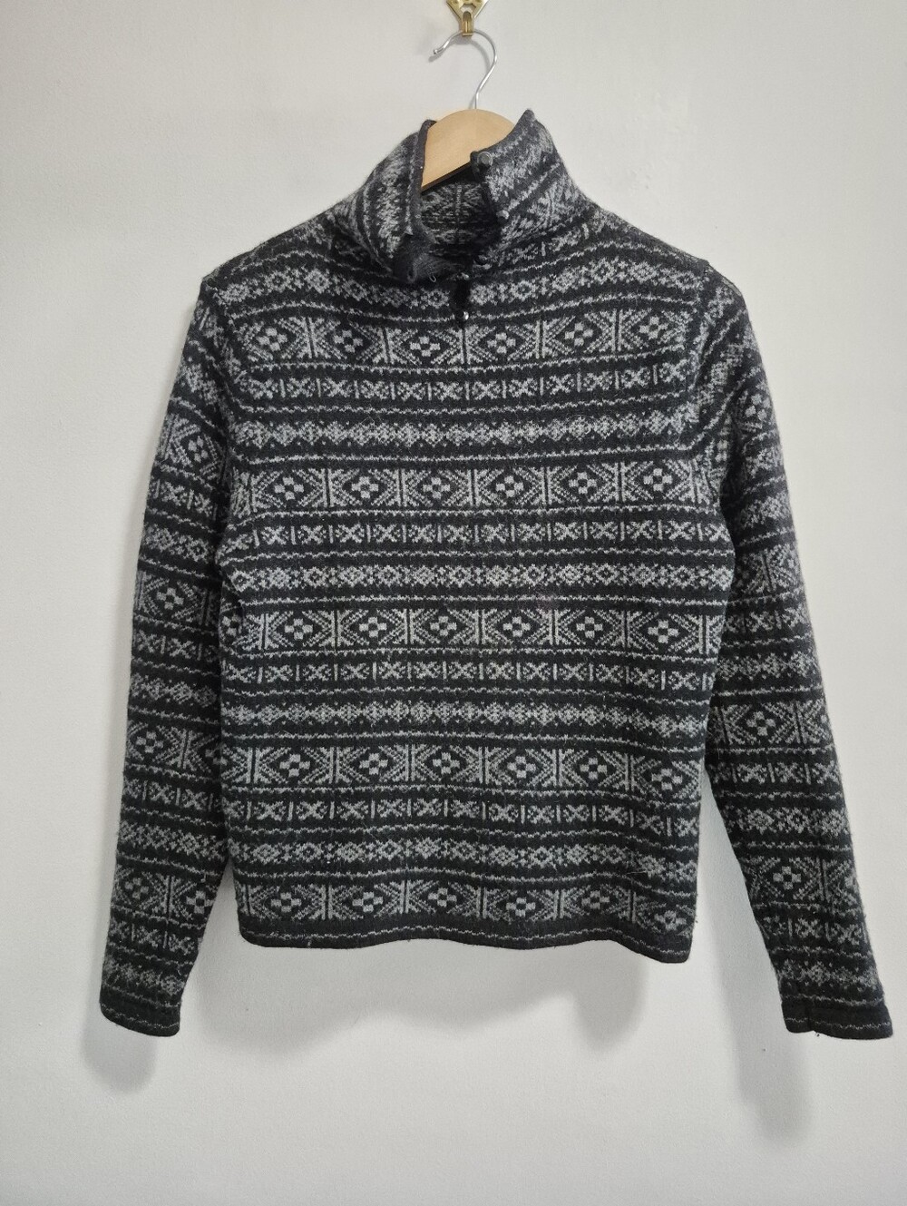 Lauren Ralph Lauren Fair Isle Striped Womens Wool Pullover Size Medium